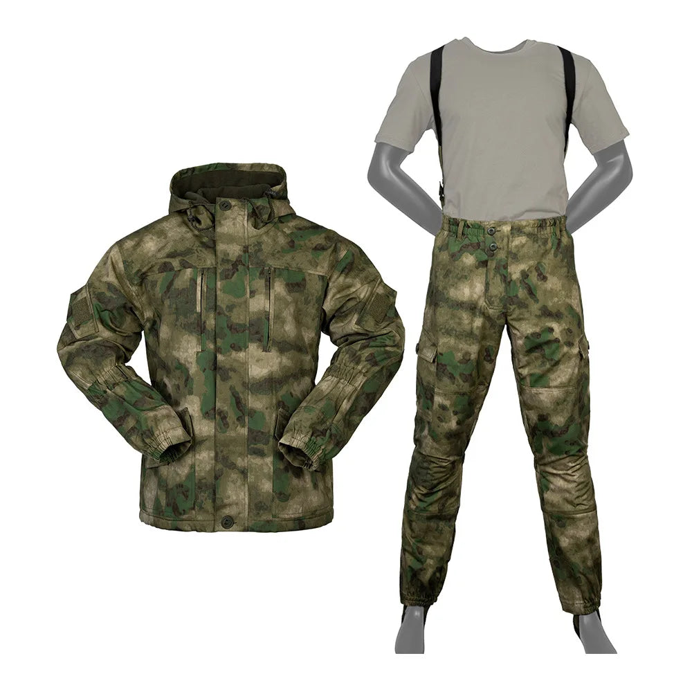 China Cema Fleece Inner Waterproof Rip Stop FG GORKA Combat Hunting Camouflage Clothing Uniform