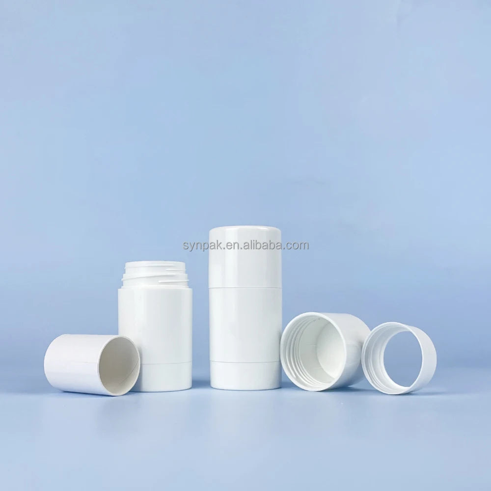 15ml Abs Kraft Paper Stick Tube Refillable Screen Printing Plastic Bottles 15g Replacement Screw Cap Good for Deodorant