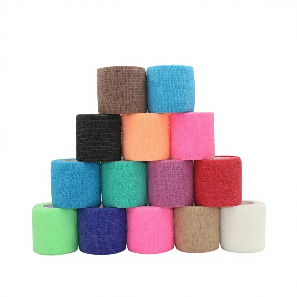 5cm Cohesive Bandage Sports Tape Self Adherent Finger Hand Guard Wrist Support Wrap Ankle Strap Grip Sock Football Boxing Hoc