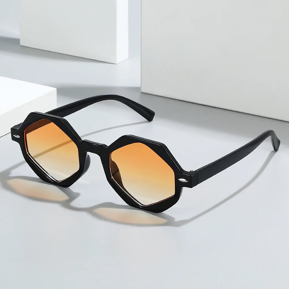 China Wholesale Spring Cheap Sunglasses Colorful Frame Trendy Fashion Polygon Sunglasses Women