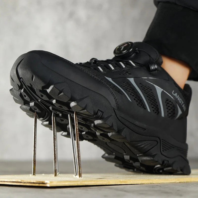 LANGTAN New Safety Shoe Outdoor Sports European -standard Steel Toe Safety Shoes
