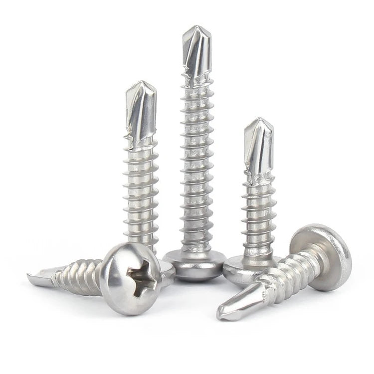 M3.5 M3.9 M4.2 M4.8 M5.5 #6 #8 #10 DIN7504N Stainless Steel 410 Phillips Pan Head Self Tapping Drilling Sheet Metal Screws