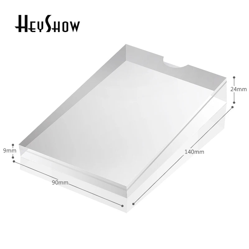 HeyShow Desk Mobile Phone Acrylic Price Tag Holder Transparent Tablet Price Label Display Stand for Digital Products Retail S