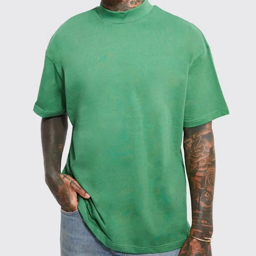 230g Oversized Summer Custom 100% Organic Cotton Men's T-Shirts Logo Print T Shirt Plus Size Shirts