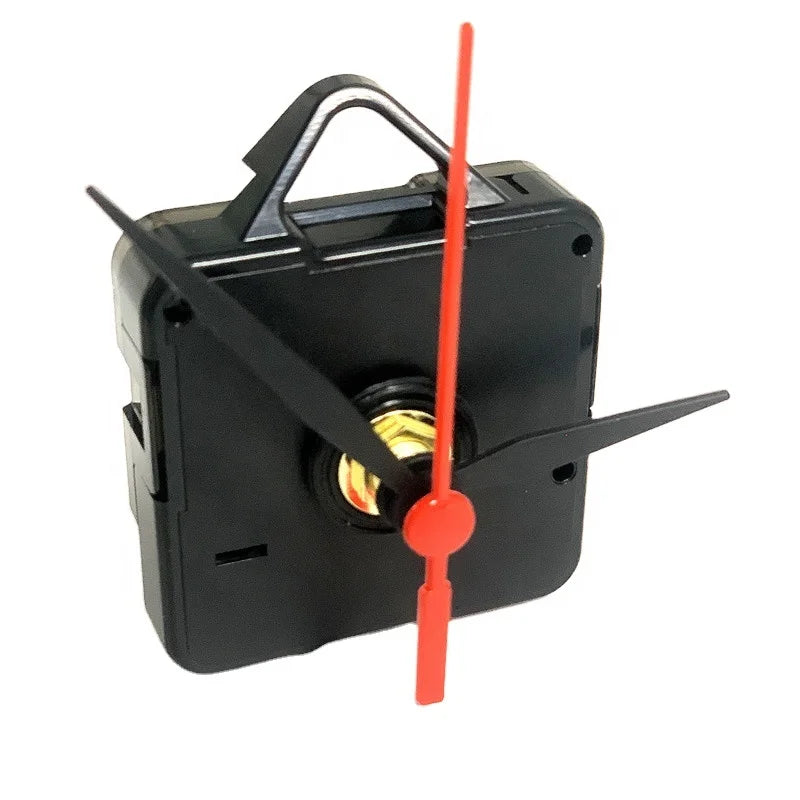 Quartz Wall Clock Mechanism Short Shaft 13mm Plastic Hands