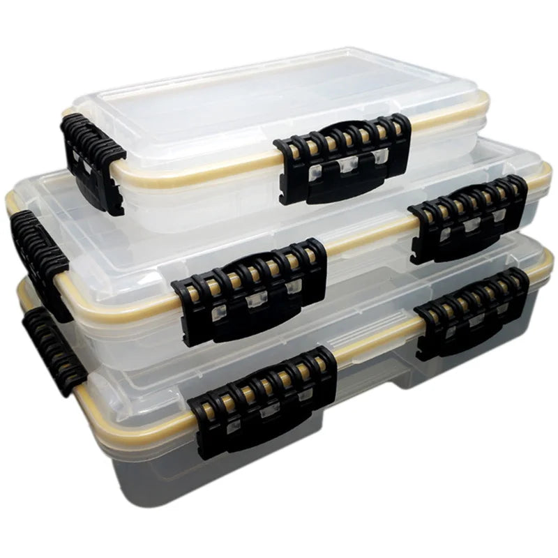 Wholesale Fishing Tackle Box Waterproof Tray for Jigs Lure Thicker Floating Tackle Utility Box with Adjustable Dividers