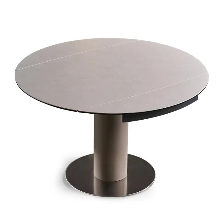 Modern Luxury Minimalist Style Dining Room Furniture Metal Frame with Thickened Artificial Rock Plate Countertop Applique Set