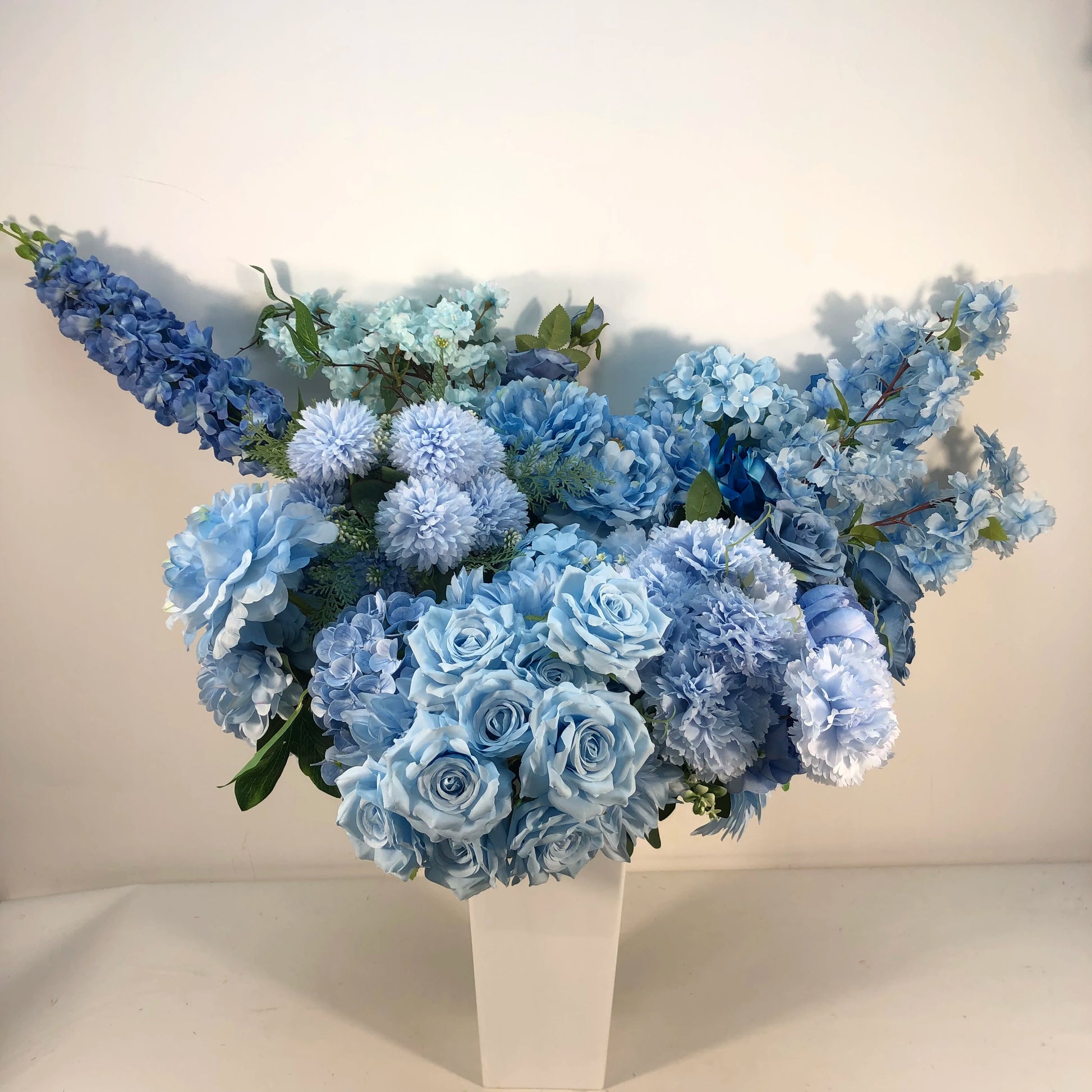 K-0572  New Blue Large Artificial Peonies Popular Peony Silk Flower Artificial Flower Home Decoration