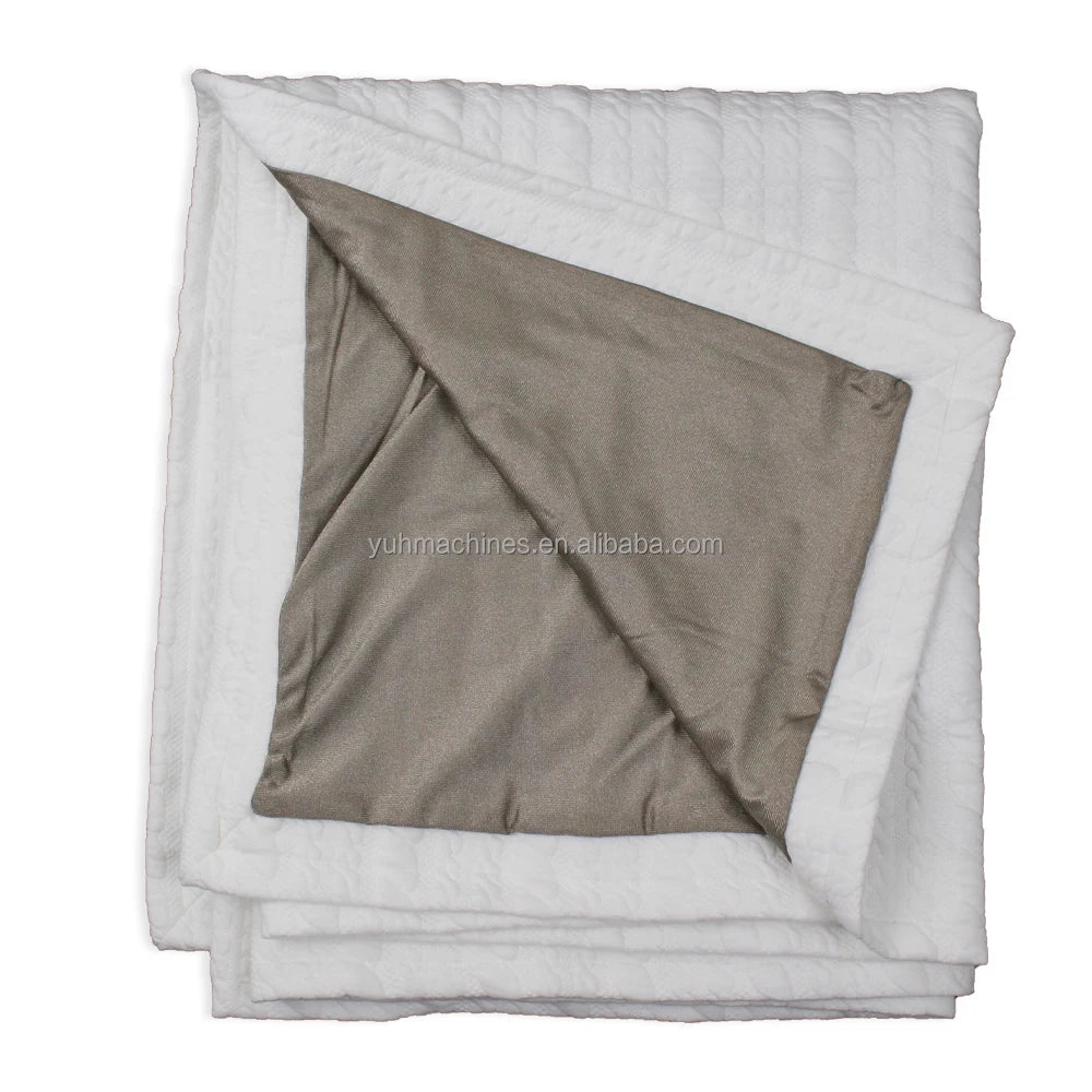 Emf Radiation Protection Blanket Knitted Earthing/Grounding Protective Belly Pregnancy Blanket Bedding Home Use Brushed Patte