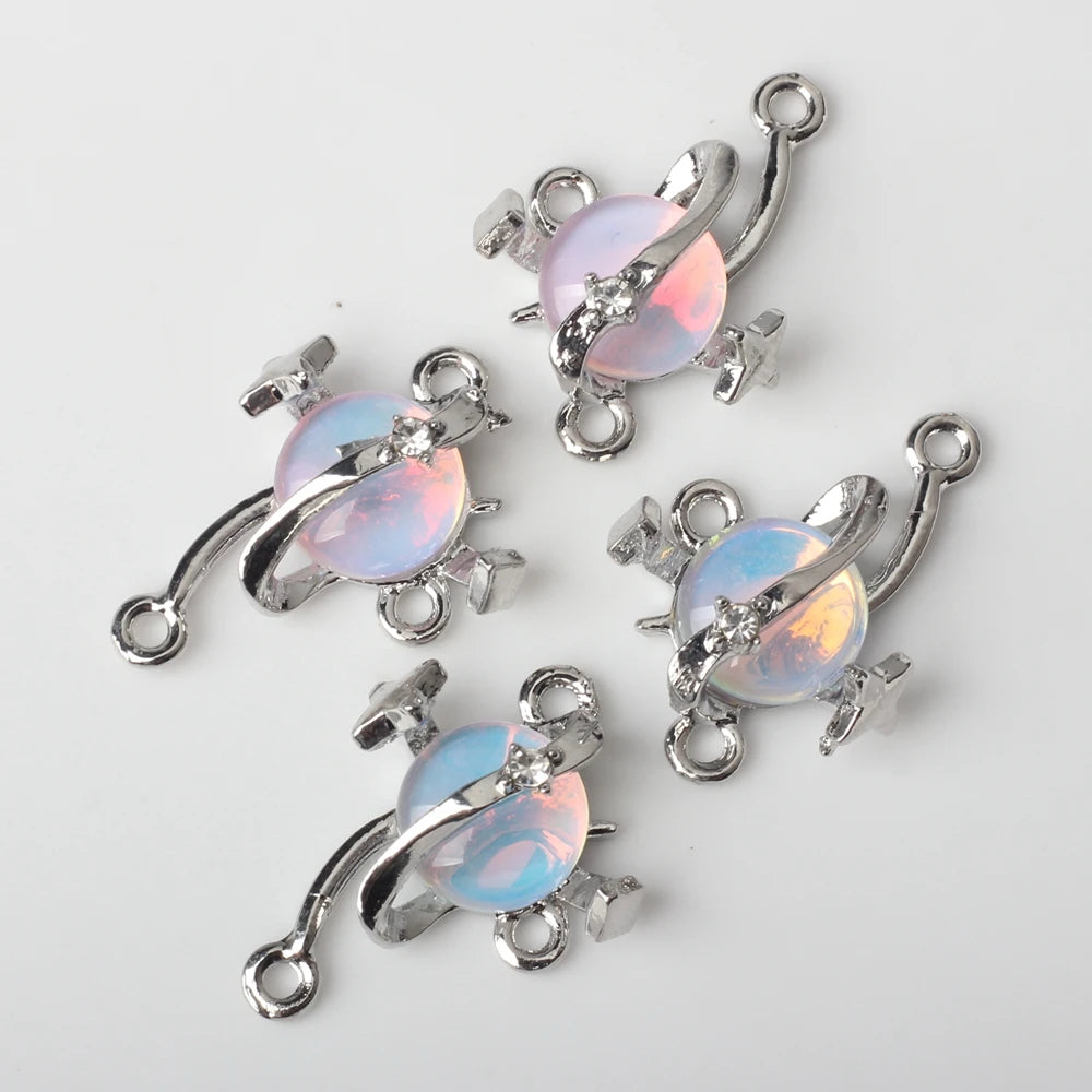 Jewelry Making Supplies Shining Planet Pendant Bracelet Charms DIY Accessories for Custom Necklace Jewelry