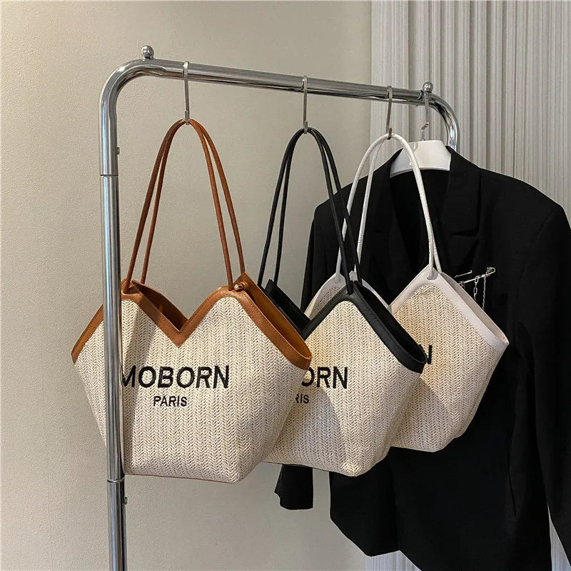 New Fashion Canvas Women Handbags Large Capacity Ladies Shoulder Crossbody Bag Famous Designer Casual Female Tote Messenger B