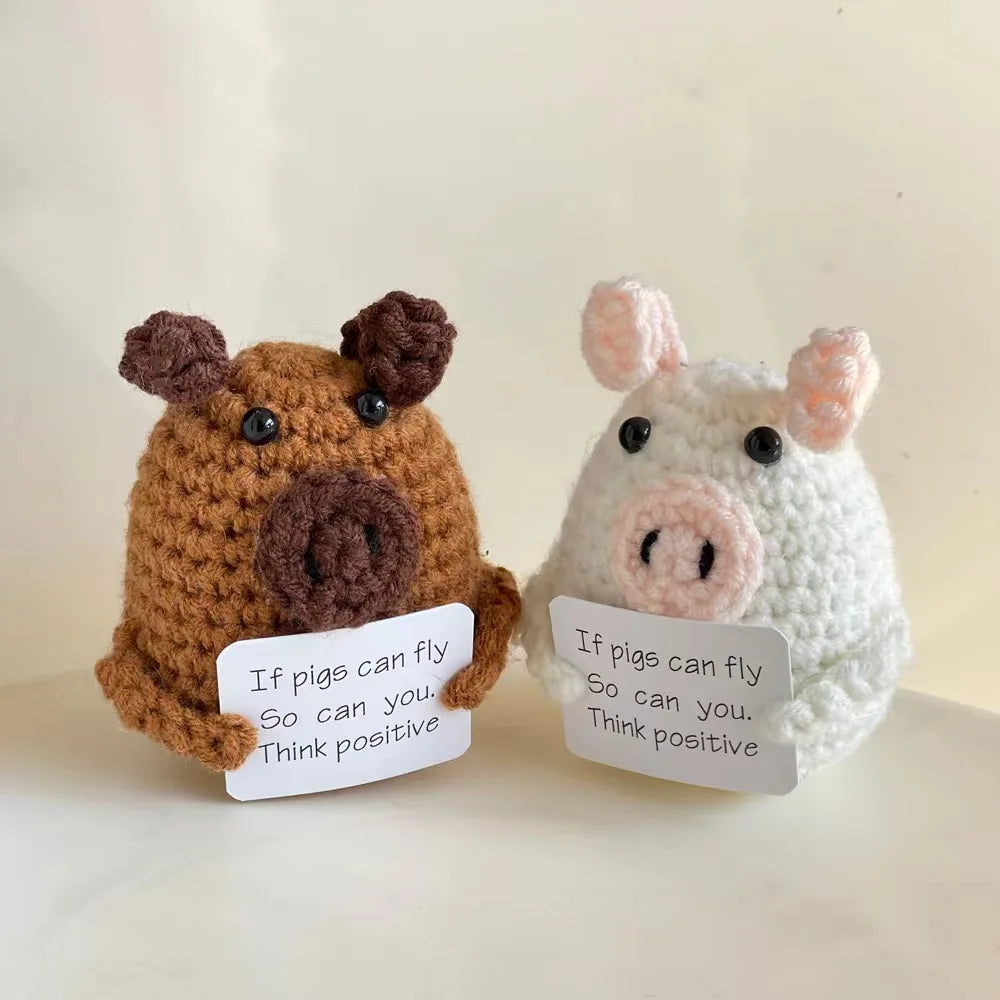 Very Popular New Style Crochet Pig Knitted Positive Potato Doll Novelty Gifts