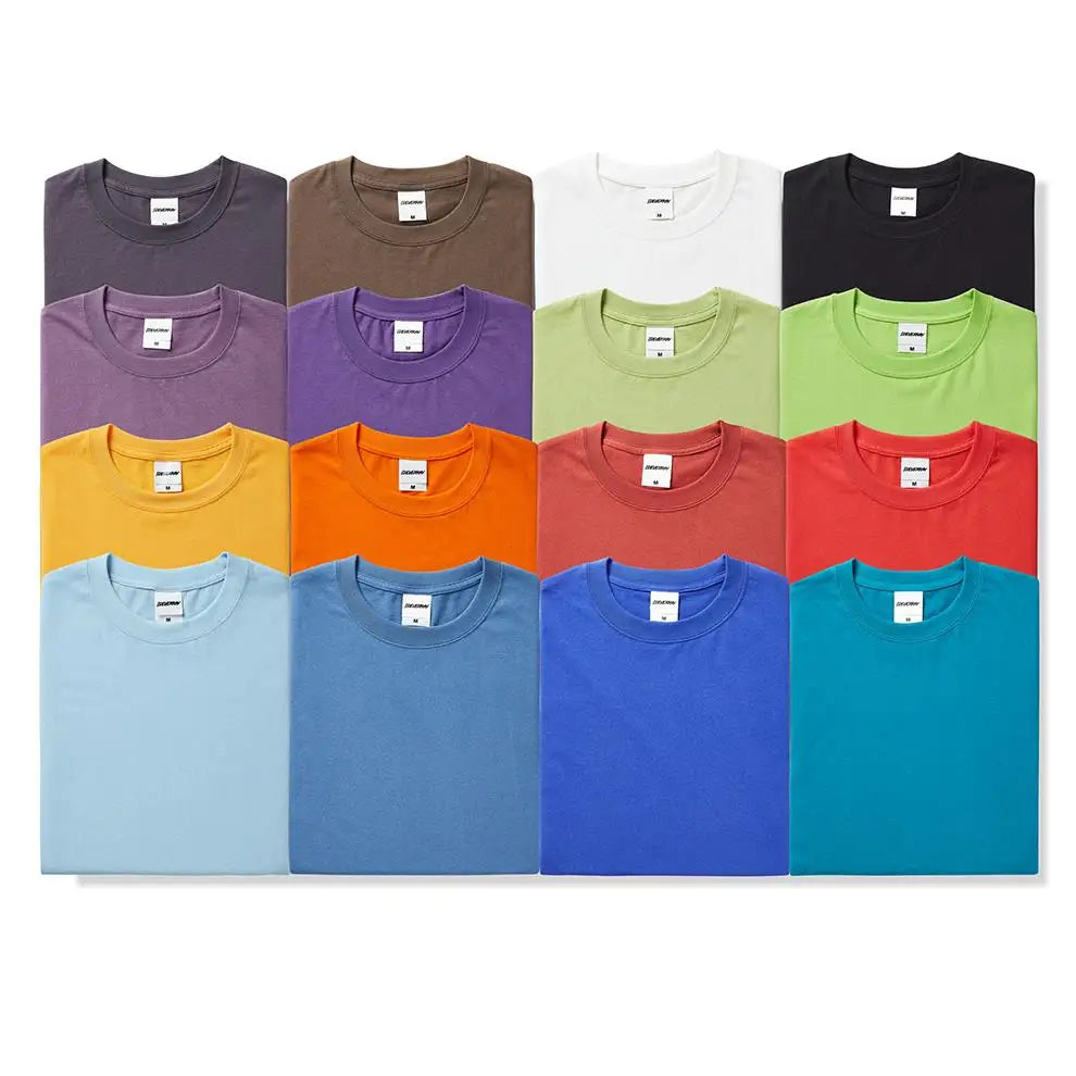 230g Oversized Custom Printing Plain Super Oversized Men's T Shirt Unisex High Street Blank Drop-shoulder T for Men