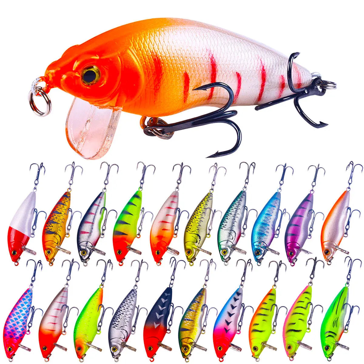 Wholesale MI156 7cm 8.4g Artificial Hard Plastic Bait Minnow Fishing Lures