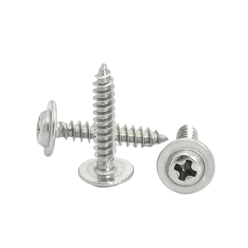 Metric Customised Cross Recessed Hexagonal Head Self Tapping Screws with Cushion for Plastic Applications
