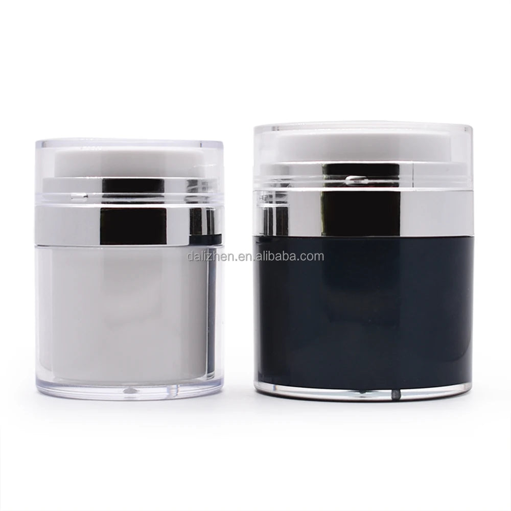 15ml 30ml 50ml Cosmetic Vacuum Cream Acrylic Jar Empty Cosmetic Airless Pump Jar for Face Cream Packaging