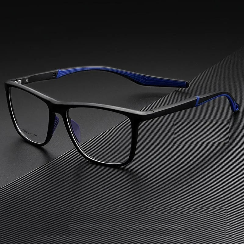 TR90 Durable Sports Spectacle Light Weight Wayframe Design 2 Detachable Side Arm Flexible Big Size Black Gray Eyeglasses Fram