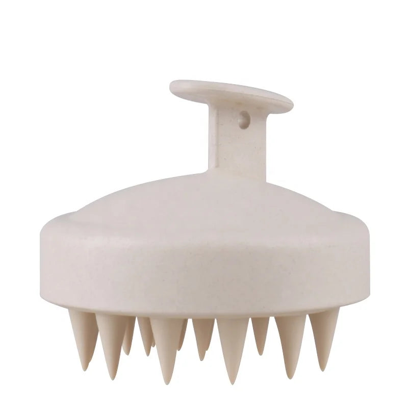 OEM Scalp Care Head Scrubber Handheld Soft Silicone Hair Brush Hair Scalp Massager Silicone Shampoo Brush for Deeply Cleansin