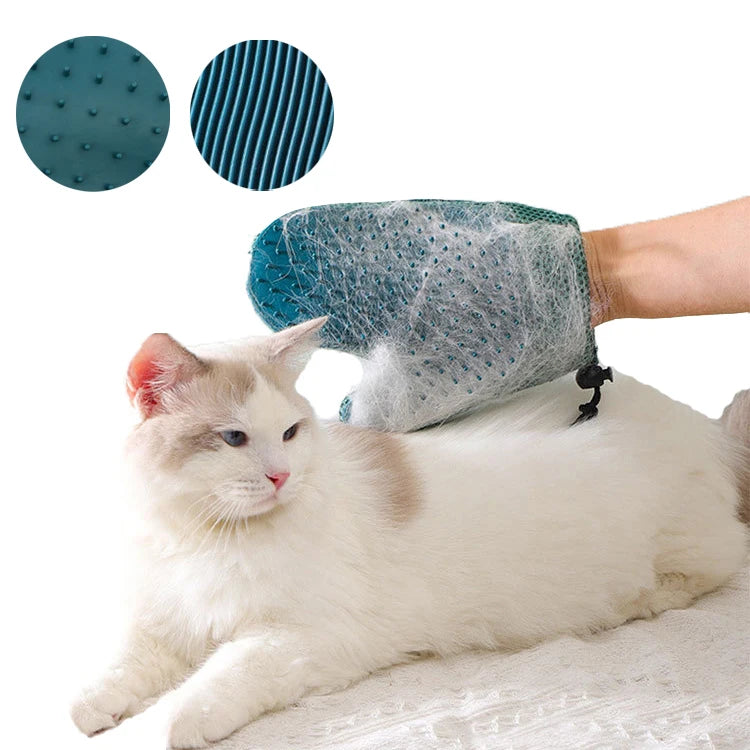 ZMaker New Design Pet Both Bathing and Massage Glove Double Side Pet Hair Removal Glove