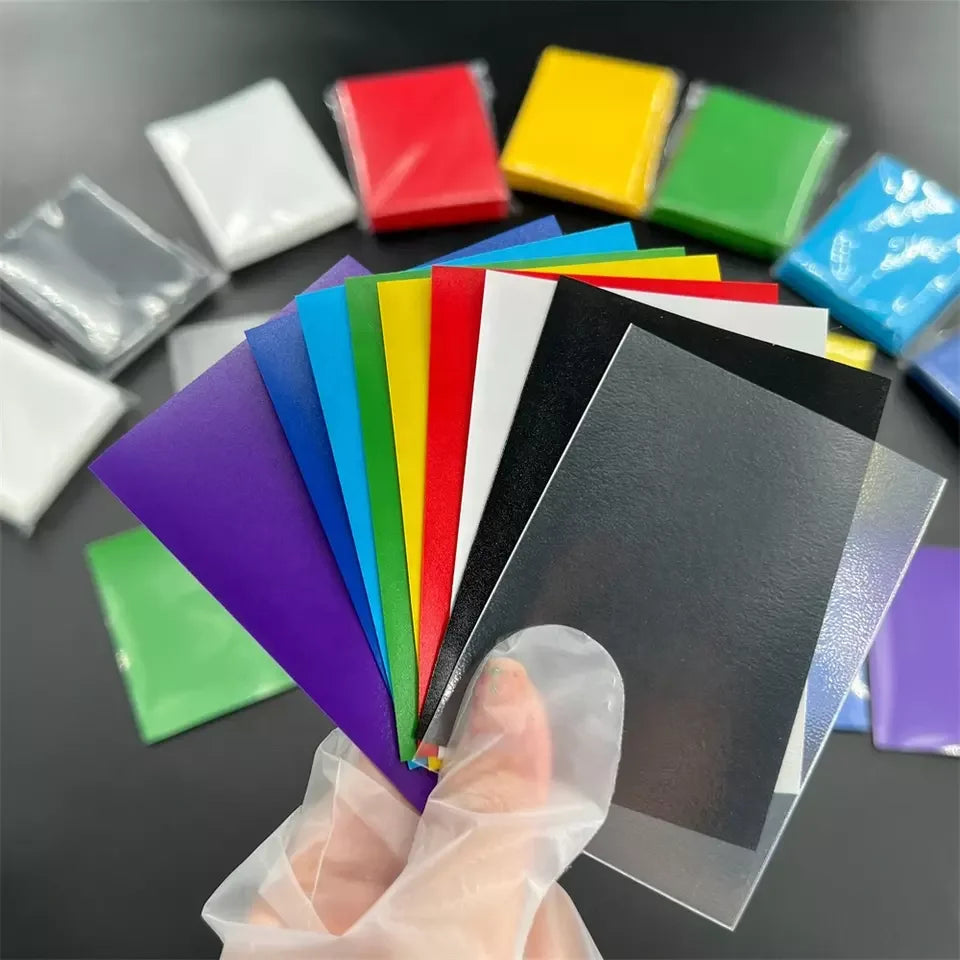 66x91mm Matte Color PP Penny Sleeves Standard Size Trading Card Protectors for Sports and Collectible Cards Wholesale