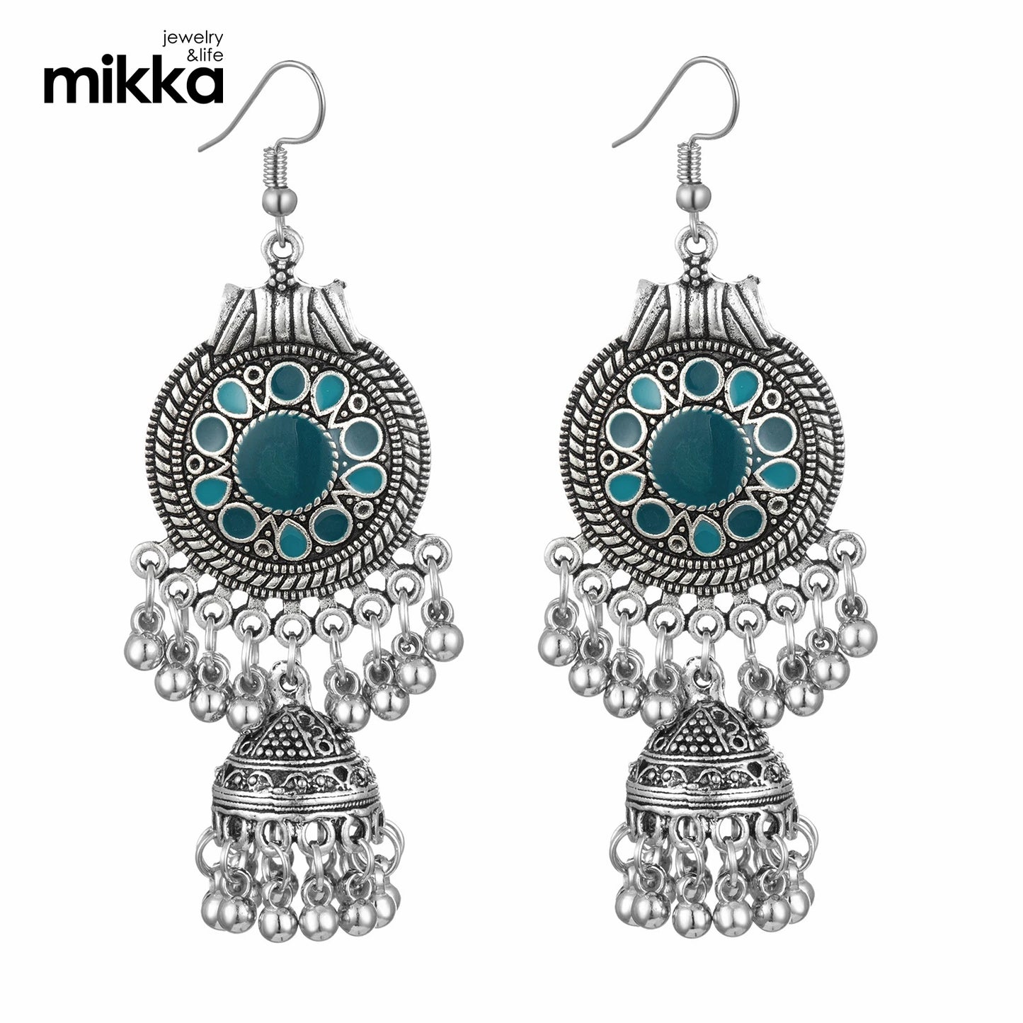 Indian Style Earrings Round Gypsy Bohemian Earrings Dripping Oil Birdcage Bell Earrings Jewelry Manufacturers Wholesale