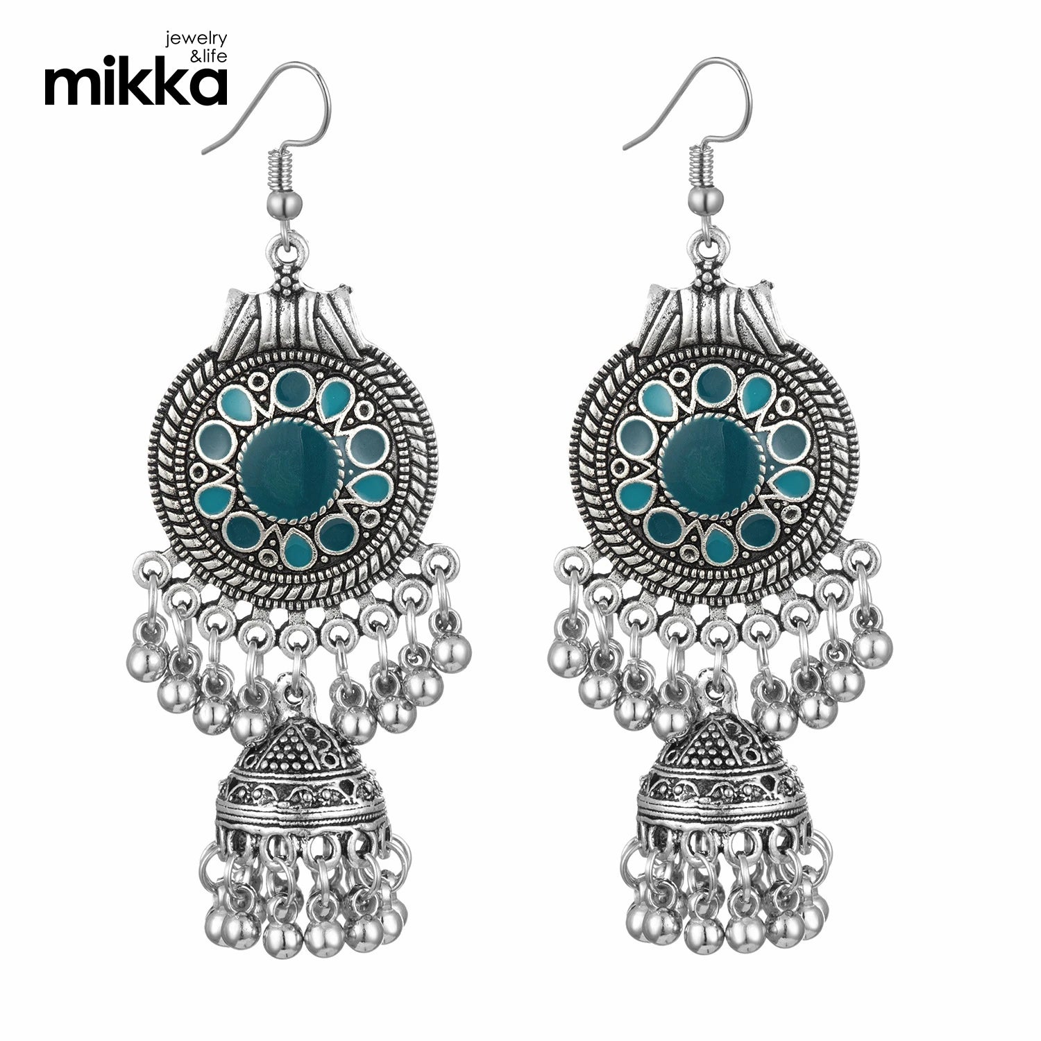 Indian Style Earrings Round Gypsy Bohemian Earrings Dripping Oil Birdcage Bell Earrings Jewelry Manufacturers Wholesale