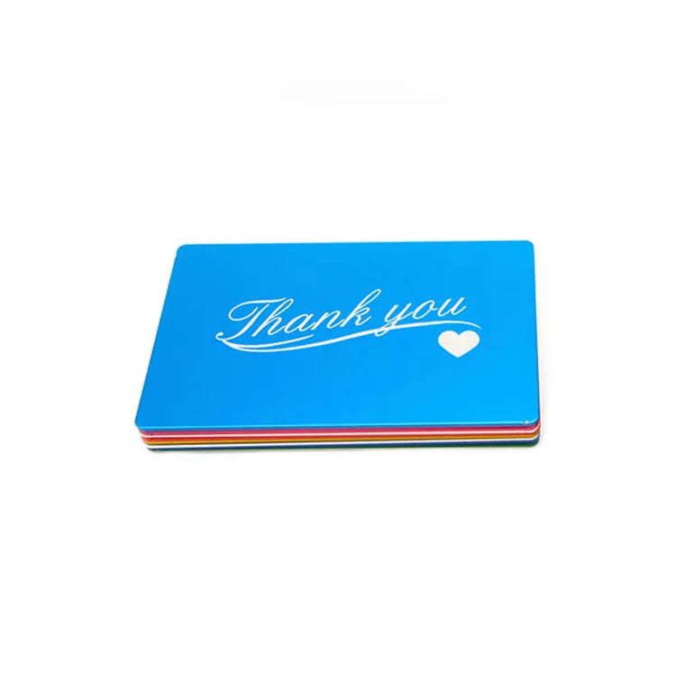 High Quality 1MM Thickness Blank Aluminum Alloy Tag Multi Colors Name Tag Metal Tags