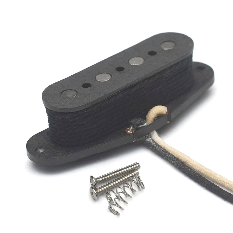 Alnico 5 Pickup for Mandolin 4 String Pickup with Fiber Bobbin 4.6K String Spacing 38MM Pickpu for Electric Guitar