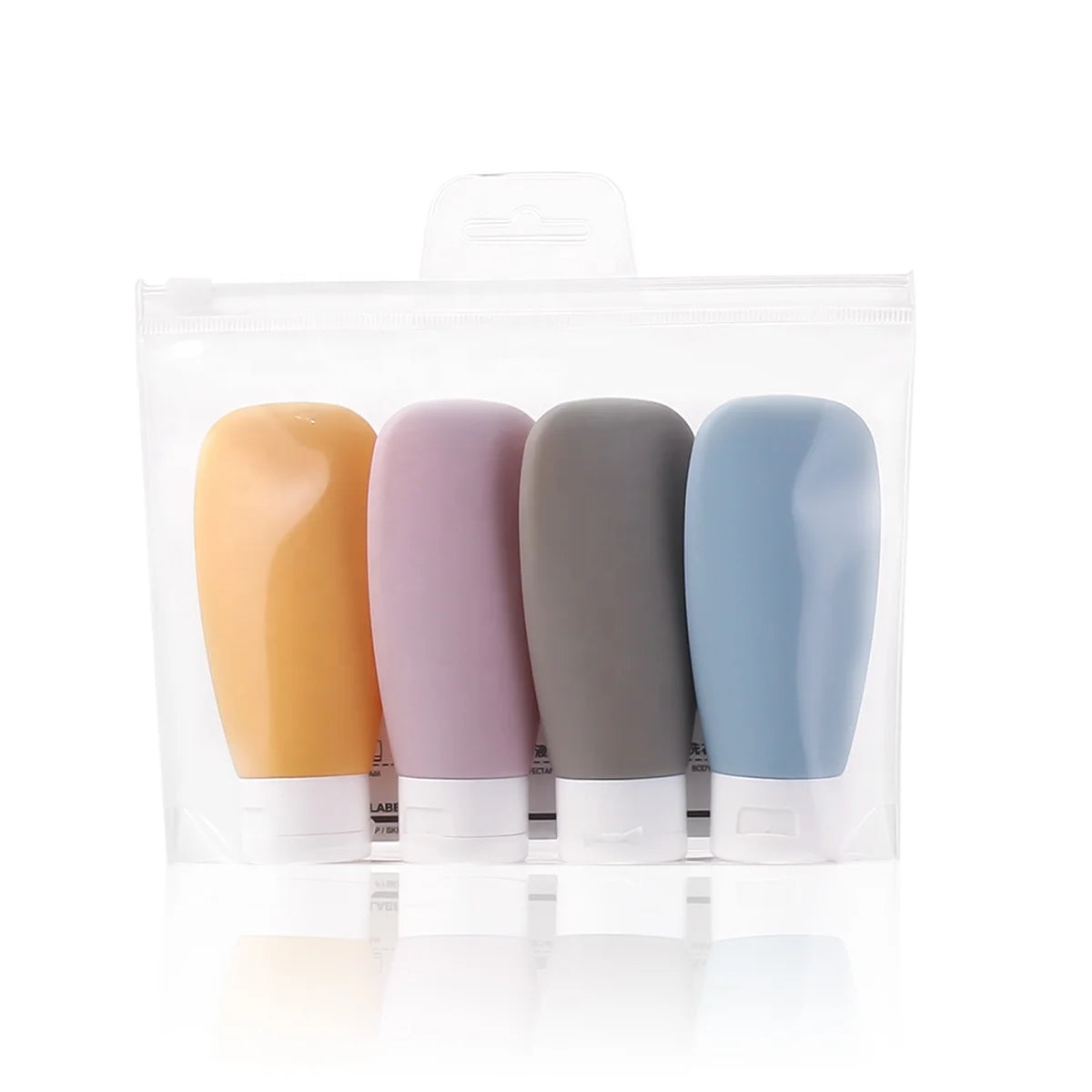 Morandi 4-Colour 60ML Plastic Bottling Set Conveniently Packaged Travel Set with Bottles for Easy Carrying