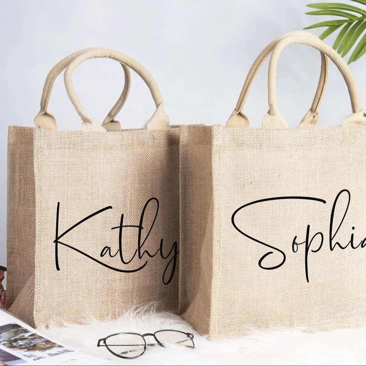 Natural Eco-Friendly Recycled Jute Tote Bag for Daily Use Grocery Shopping & Beach Handbags