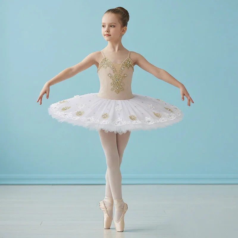 Ballet Tutu Skirt White Swan Lake Professional Ballet Costume Blue Velvet Tops Girls Ballerina Dress Kids Belly Dancewear Adu