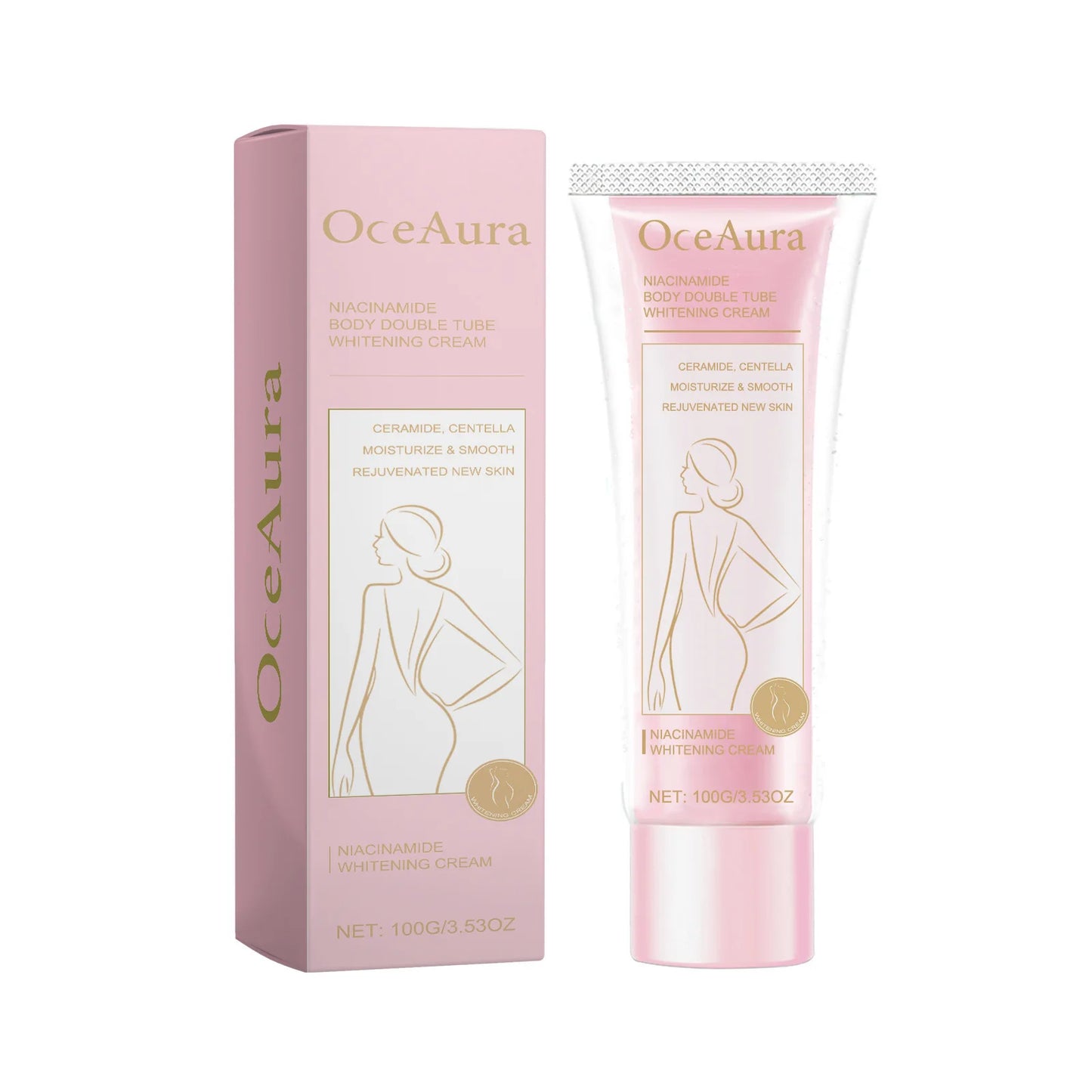 Private Label OceAura Nicotinamide Body Whitening Cream Even Skin Tone Brightening Face&Body Moisturizer