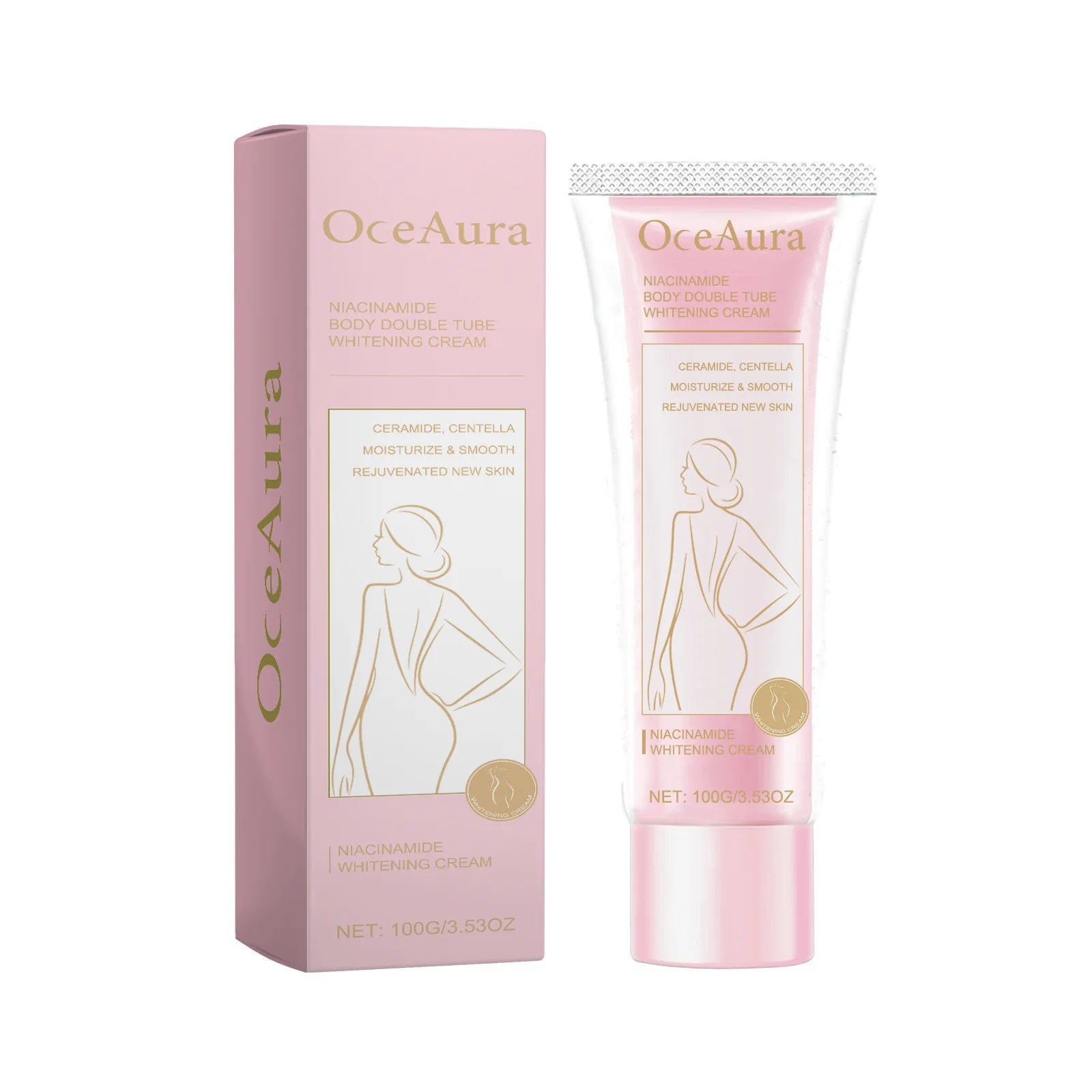 Private Label OceAura Nicotinamide Body Whitening Cream Even Skin Tone Brightening Face&Body Moisturizer