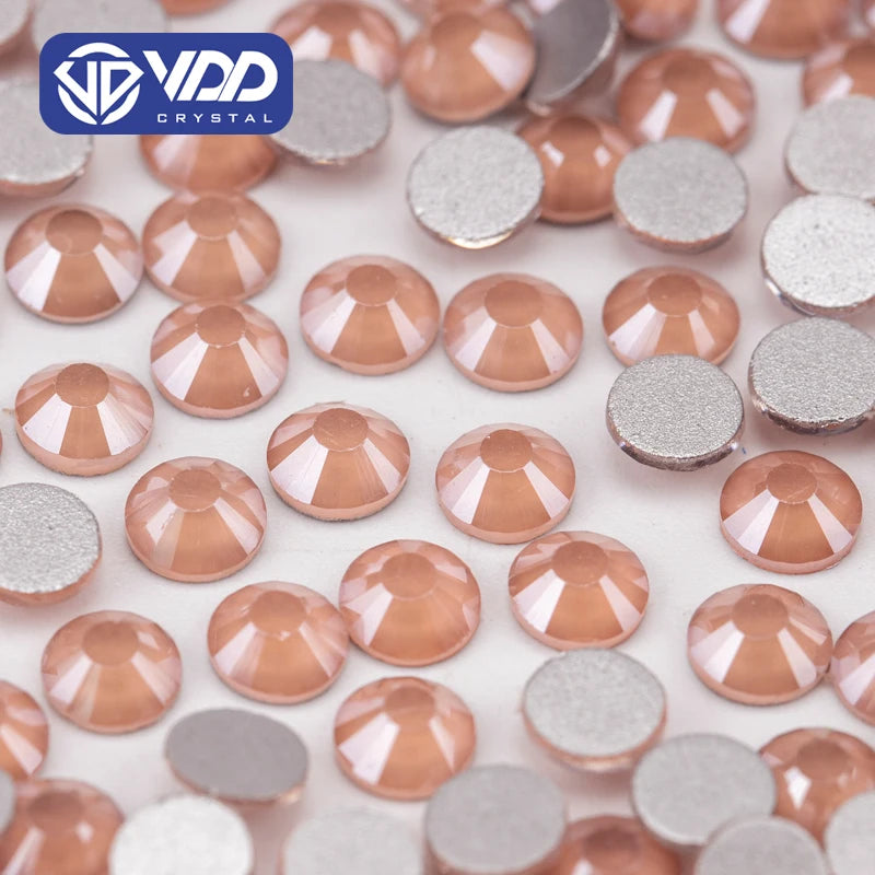 VDD 143 MRD-Honey Peach SS6-SS30 Glass Crystal Rhinestones Diamond Flatback Strass Stones Glitter Nail Art DIY Crafts Decorat