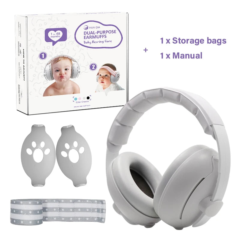 DIY New Design Noise Reduction Ear Muff Baby Ear Hearing Protection Children Kids Baby Earmuffs for 0-48 Months