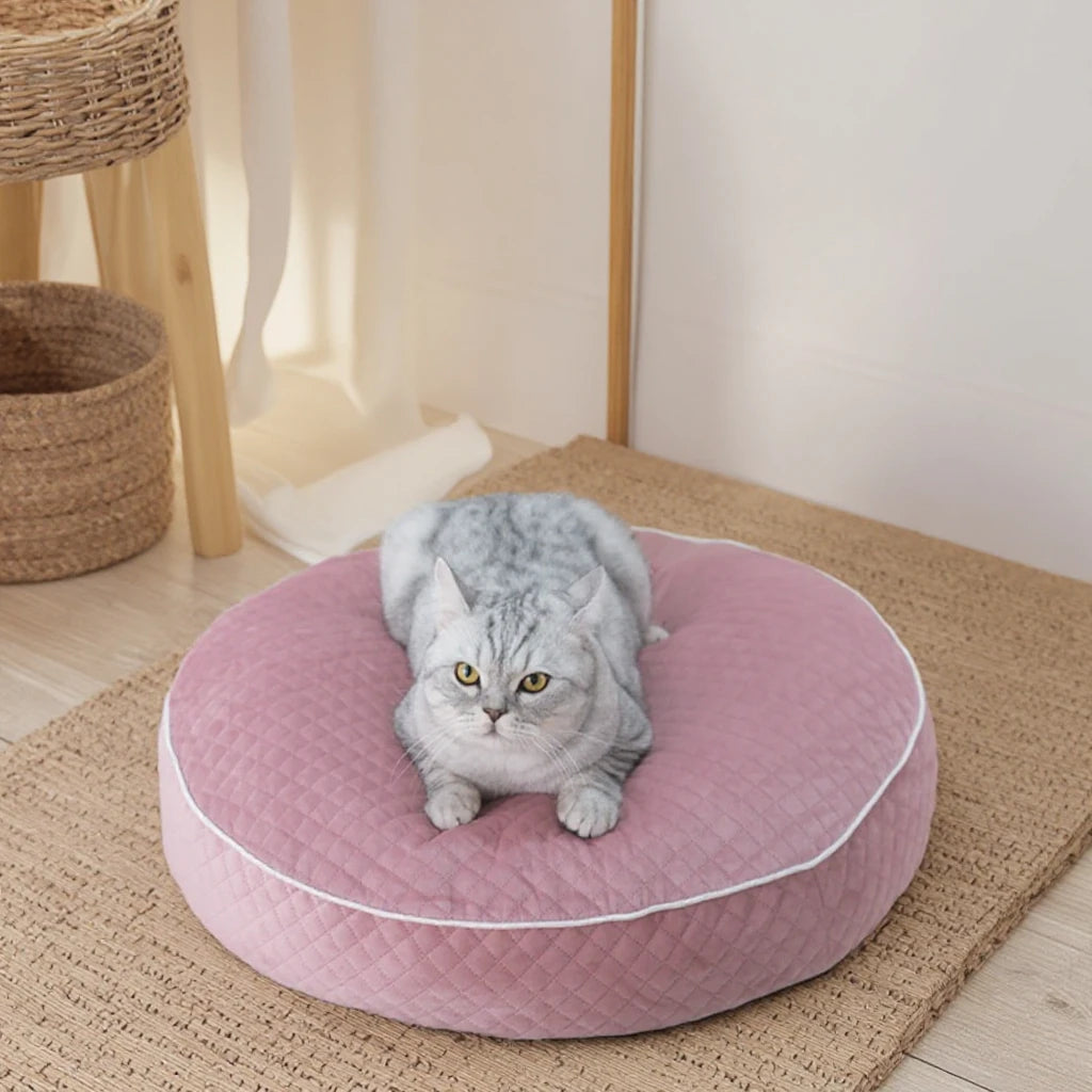 Wholesale Luxury Rectangle Fashion Large Orthopedic Dog Bed Waterproof PP Cotton Velvet Warm Removable Small Size Cats High