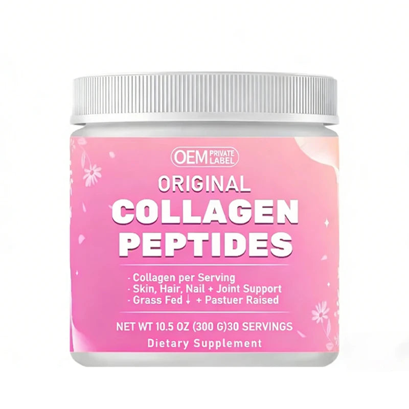 Marine Collagen Powder Beauty Blend Moisturizes Skin Supports Healthy Hair Nails & Joints; 200g Linnuo