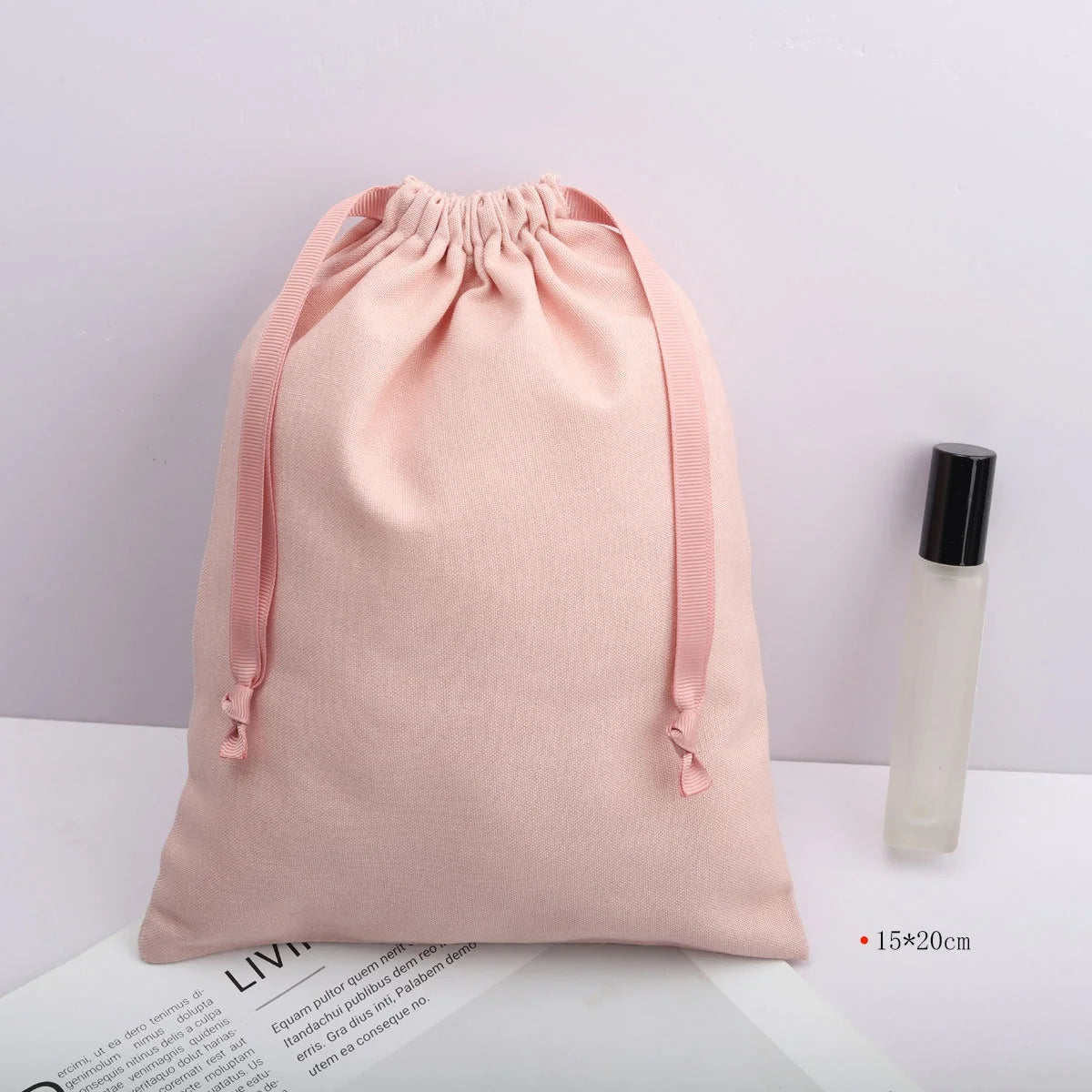 OEM Factory Customizable Cotton Linen Drawstring Bag for Handbag Luxury Solid Muslin Gift Dust Shoe Pouch Clothing Socks