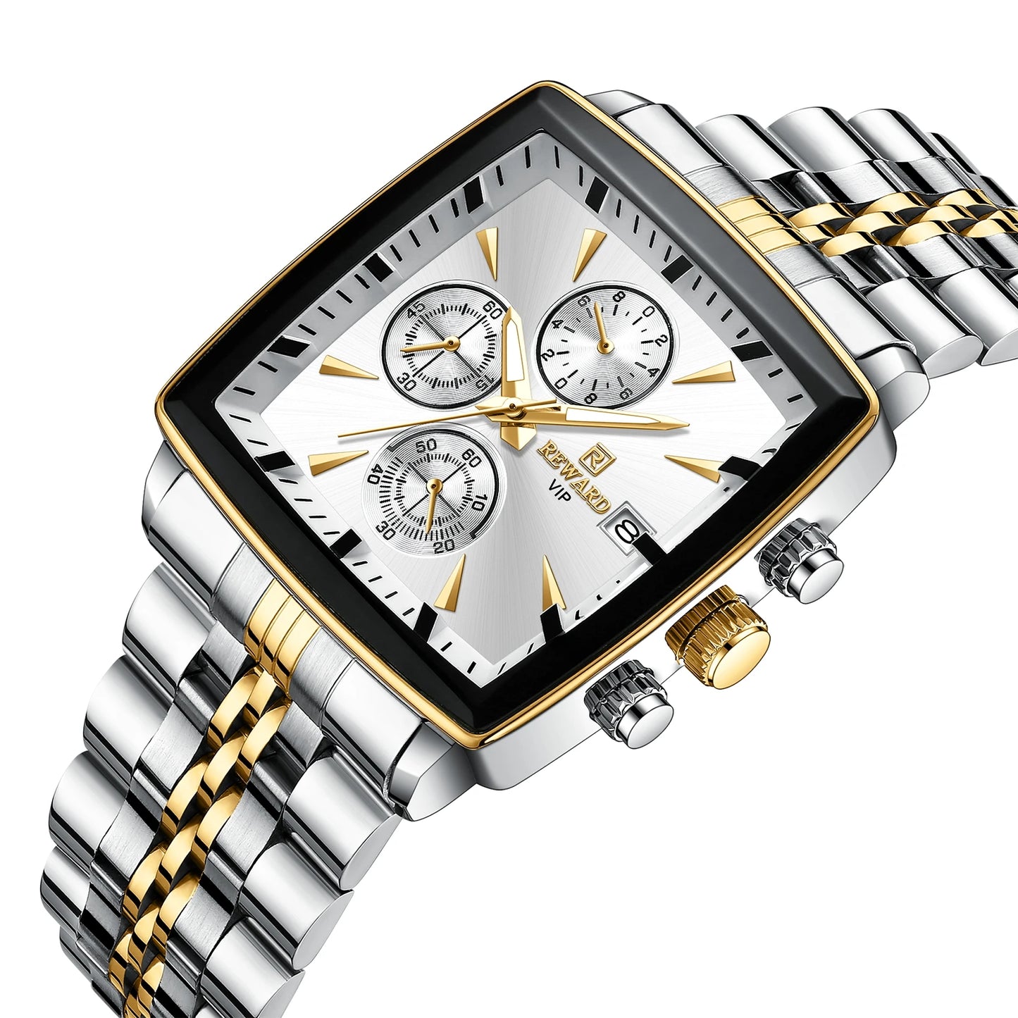 Popular Wholesale Men Watch Luxury Big Size Silver Gold Water Resistant Experienced Watch Manufacturer Orologi Uomo