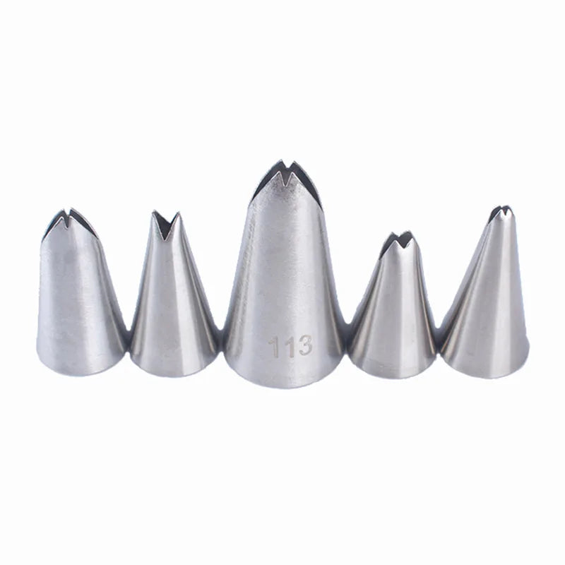 Stainless Steel Cake Piping Nozzles Tips Kit-DIY Icing Nozzle Tool for Cupcakes Large Cake Decorating Tools