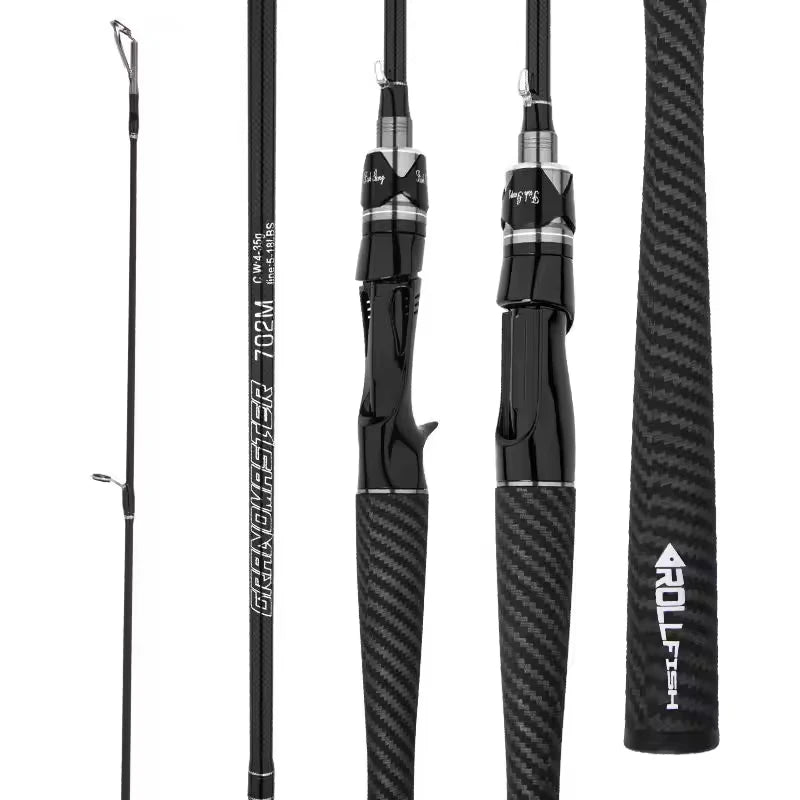 1.8m/2.1m/2.4m High Carbon Fiber Lure Sea Bass Pike Fishing Rod Ultralight Spinning Rod Bait Casting Fishing Rod