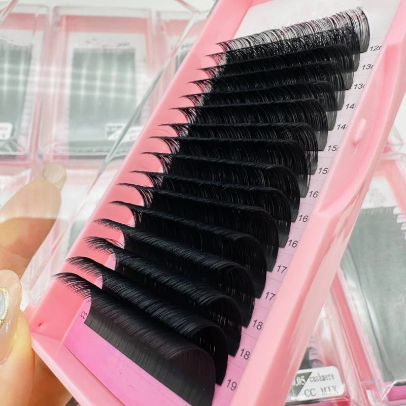 Korean PBT Custom Private Label Faux Mink Individual Lashes Supplies Lash Trays Volume Classic Cashmere Eyelash Extension