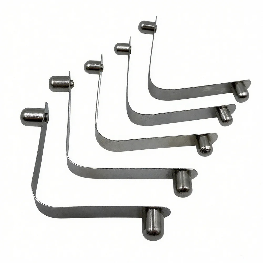Solid Pin V-Shaped Button Spring Solid Button Camping Pole Clip Versatile Outdoor Spring Gear