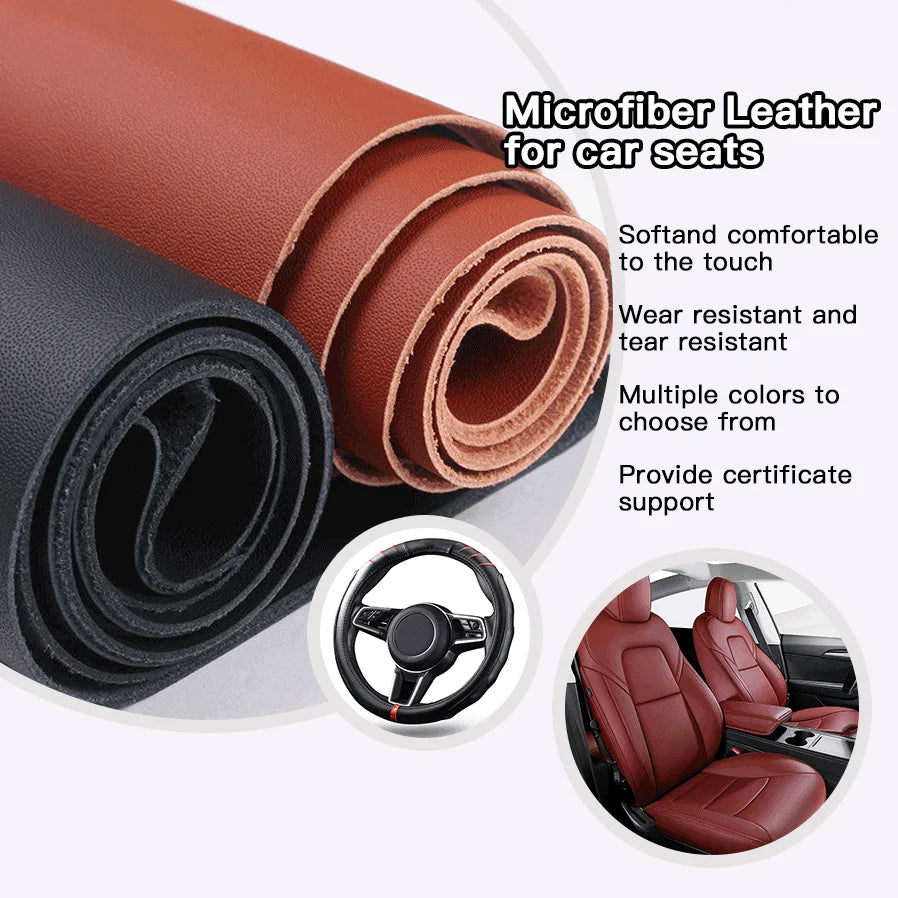 Manufacturer Direct Microfiber Leather PU Synthetic Leather Waterproof Abrasion-Resistant Car Seat Steering Wheel Covers Bags