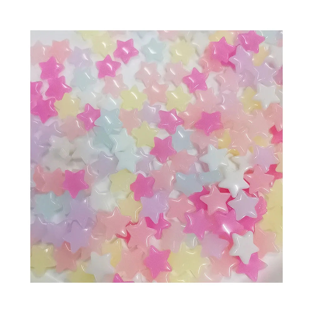 500g Jelly Candy Color Flower Star Shape Acrylic Beads for Jewelry Making with Hole Loose Beads Diy Bracelet Necklace for Chi