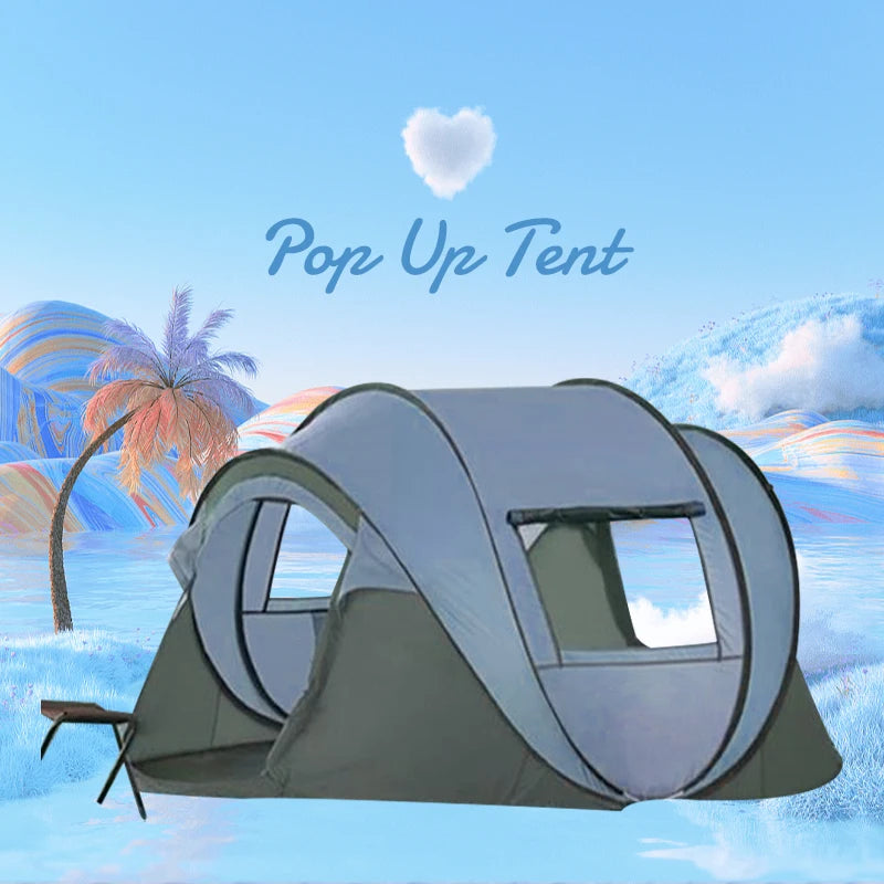 Premium Quick Folding Automatic Waterproof Fabric Quick-Opening Pop up Tent