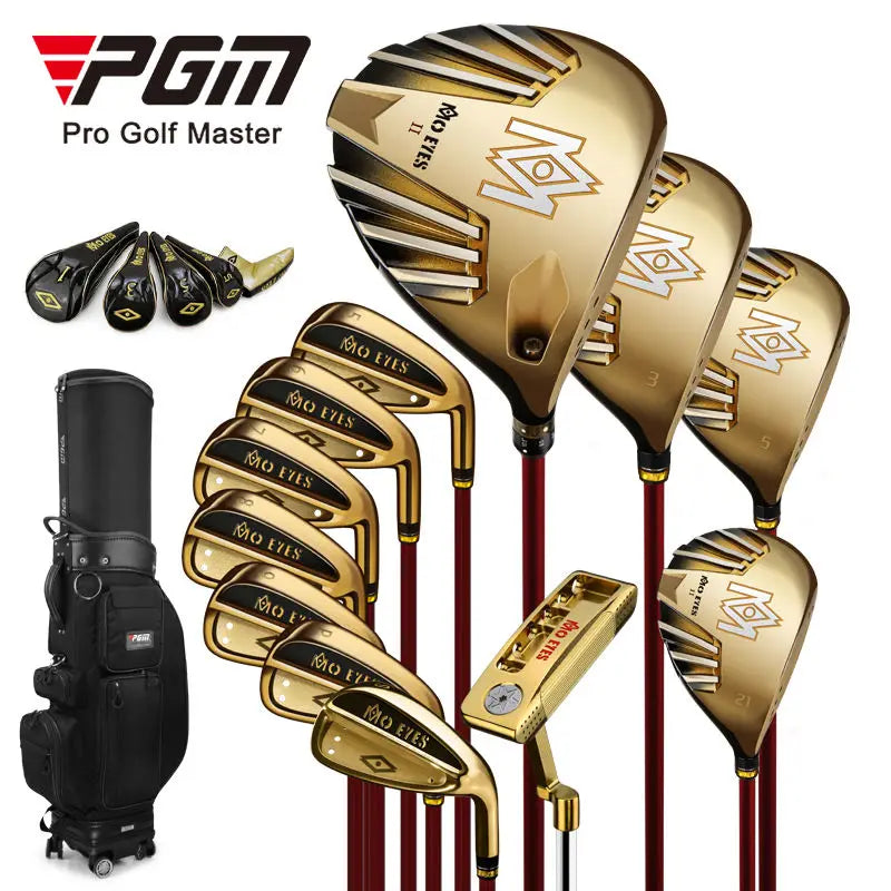 PGM MTG028 MO EYES 2 Carbon Fiber Graphite Shaft Right Handed Professional Men Golf Clubs Complete Set with Golf Bag