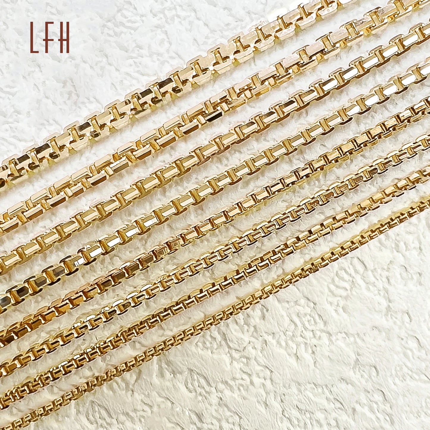 Bulk Sale Au750 Gold 18k Real Jewelry Box Chain Pure 18k Gold Chain Necklace Gold Jewelry 18k Real Pawnable Wholesale