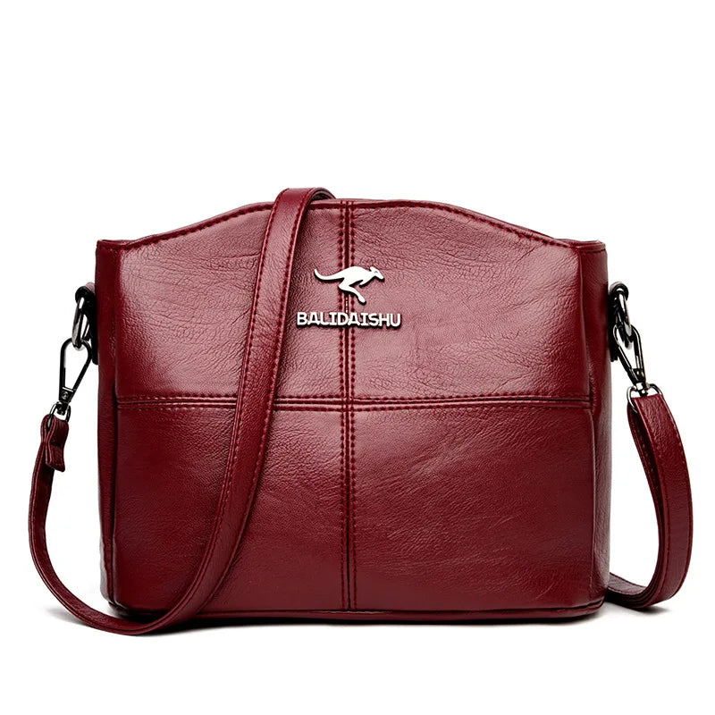 BALIDAISHU Fashion New Style PU Leather Women's Shoulder Bags for LadyFemale Large-capacity Shoulder Bag Tote Bag