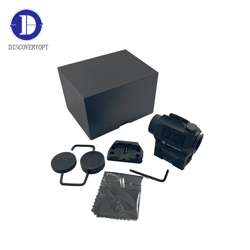 DISCOVERYOPT Red Dot Sight Optics Sight Scope 1X20 Illuminated Scope Red Dot Fit 11/20mm